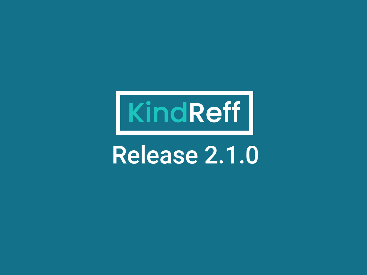 New Minor Version Release of the KindReff Webapp!